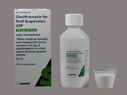 CLARITHROMYCIN ORAL SUSPENSION 125MG/5ML CLARITHROMYCIN ORAL SUSPENSION 125MG/5ML